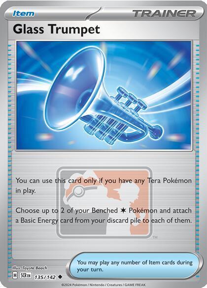 Stellar Crown Glass Trumpet [League-Promo] Pokémon card